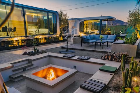 Smart Homes Complex with Bonfire in Valle de Gpe