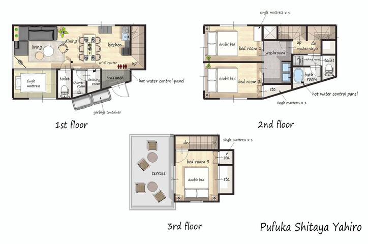 NEW! Pufuka Yahiro｜93m2 house｜Two shower rooms gallery image 5