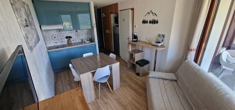 Successful Airbnb property: 3-bedroom apartment in the center of the resort, at the foot of the slopes in Saint François Longchamp