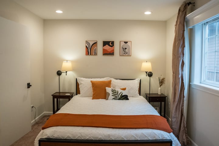 680-thread count 100% cotton sheets with plush bedding.