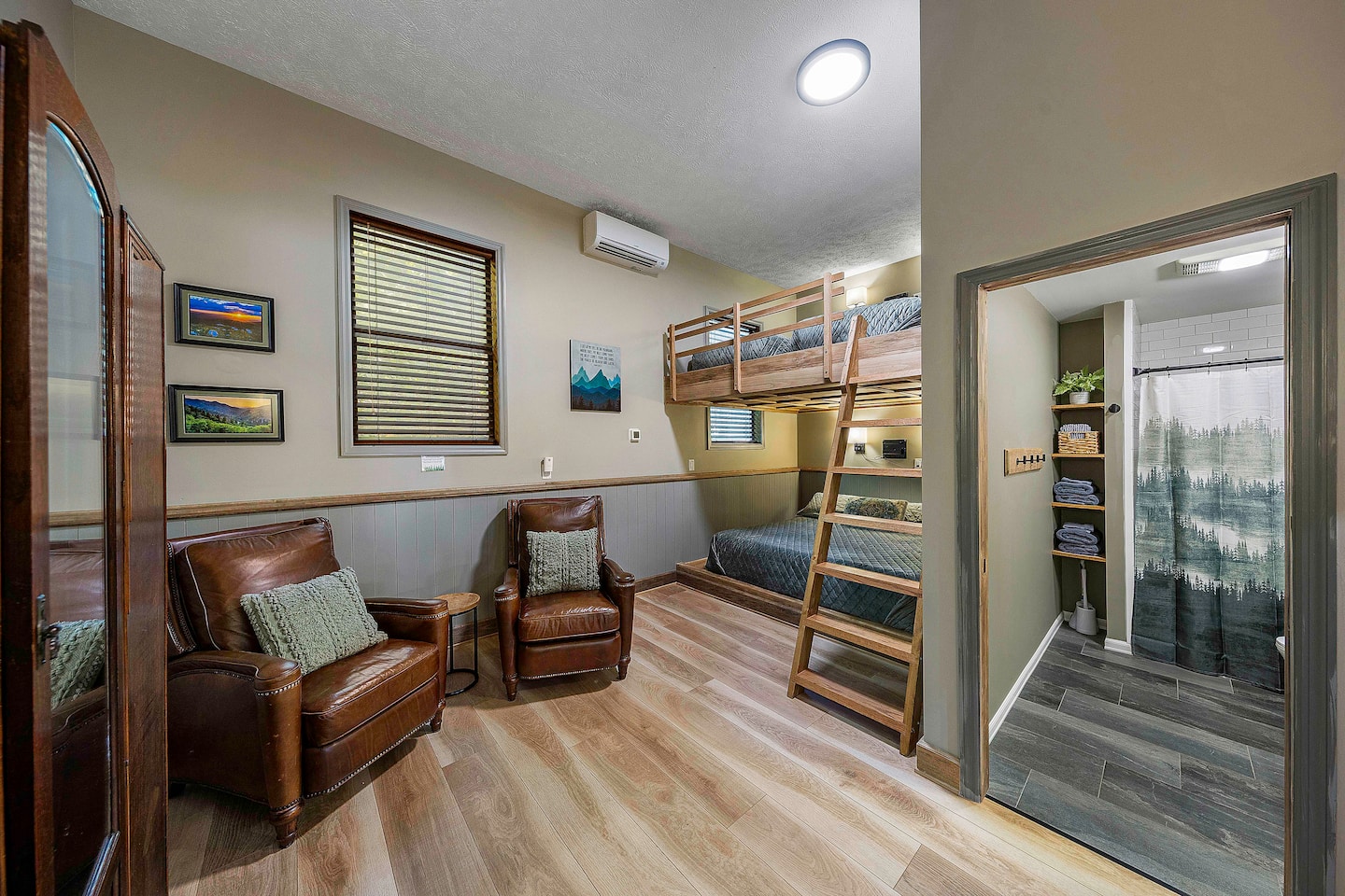 Escape to the seating nook with the AC humming - a little pocket of quiet inside the busiest room in the guest house