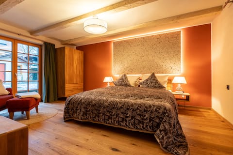Organic apartment with sauna use in Wiesengrund