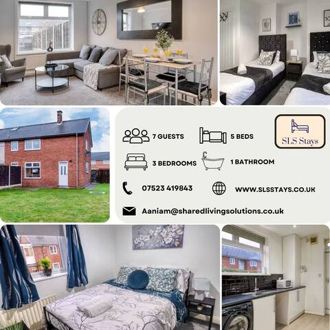 Bright 3BR Getaway in Sale | Sleep 6 Near Airport