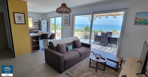Popular Airbnb listing: New Apartment Sea View, Classified 4*, beach 150 m away in Conca