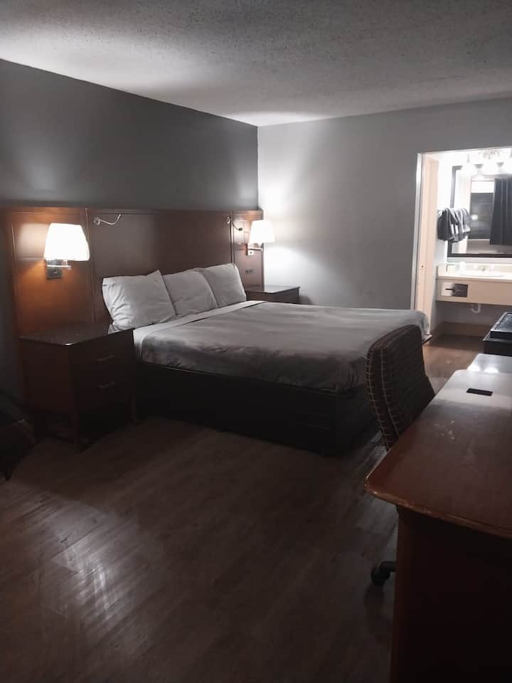 (110) King Bed Hotel Room - Gated - Jackson, MS