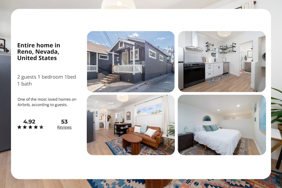 Modern 1-BR Apartment Close to Downtown Vibes - Houses for Rent in Reno,  Nevada, United States - Airbnb