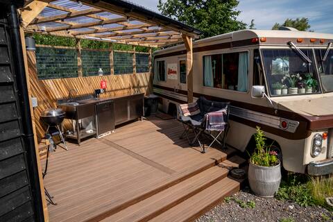 Successful Airbnb property: Alabama, our 70s Disco Lovers RV in East Lindsey