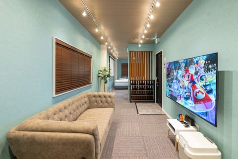 3 mins walk from Tenjinbashisuji 6-chome Station/1 room rental/Nintendo Switch/High-performance proj