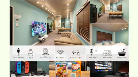 3 mins walk from Tenjinbashisuji 6-chome Station/1 room rental/Nintendo Switch/High-performance proj