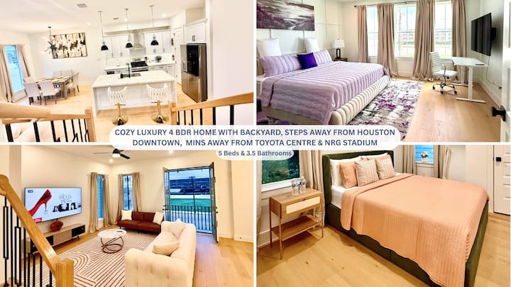 New Cozy Lux 4 Bdr, Steps From Downtown Houston - Houston, TX