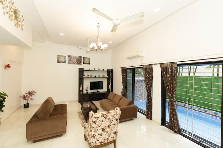 5 Bhk Mulberry Villa With Pvt Pool, Mercury Stays - Lonavla