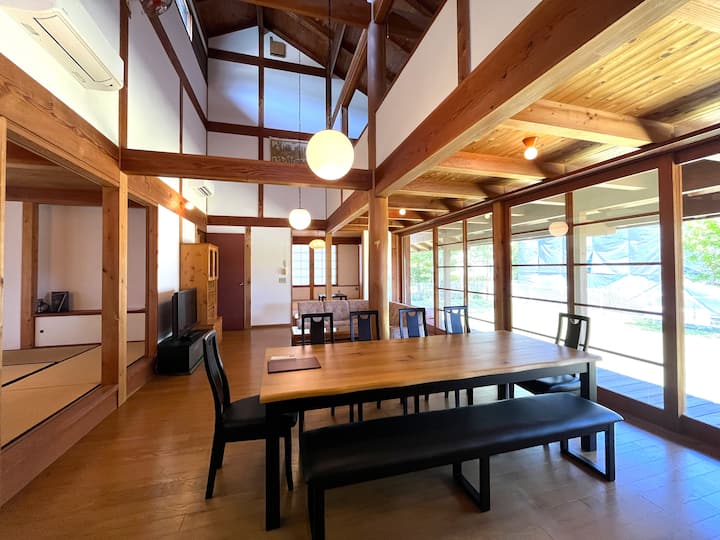 伊根の舟屋まで10分/天橋立まで7分/最大15人/一棟貸切/BBQ・花火OK/大