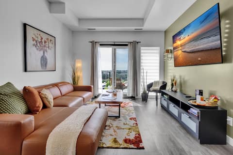 Successful Airbnb property: Lux Condo | 2 BR | AC | Balcony Wt BBQ in Windermere Neighbourhood