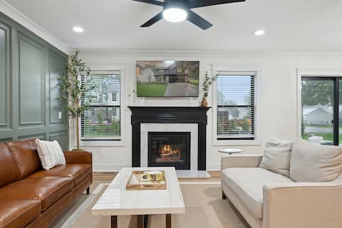 NEW 3 mins DT|Game Room|Fire Pit + BBQ