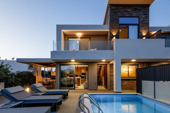 VillAgioi I – Private Pool & 450m to sandy Beach