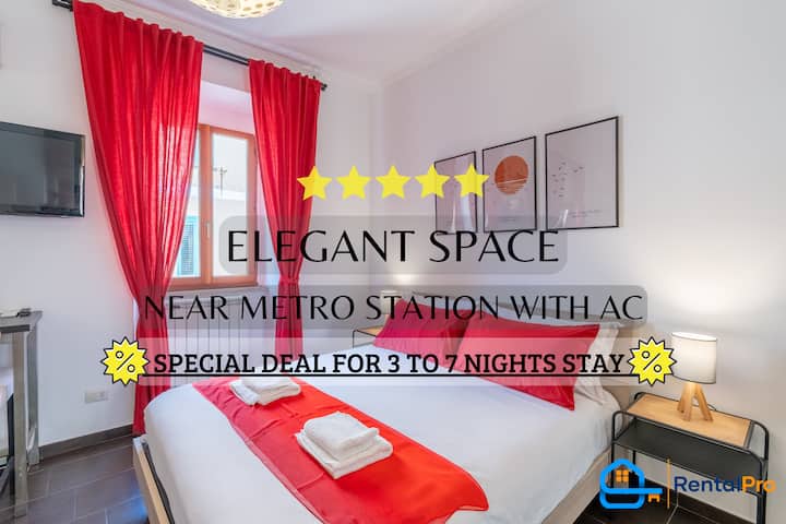[Rome-elegant Space Near Centre] With & Ac - Villa Verde