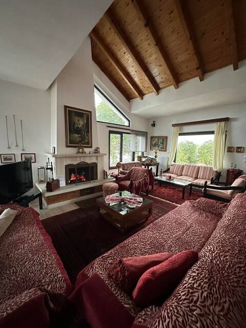 Country house on a hilltop