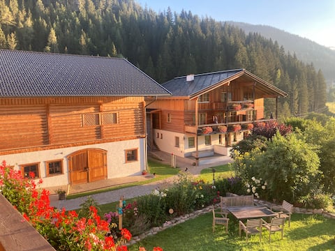 Organic farm apartment Oberreith with sauna