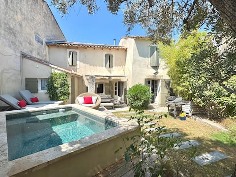 Village house with pool in the Alpilles