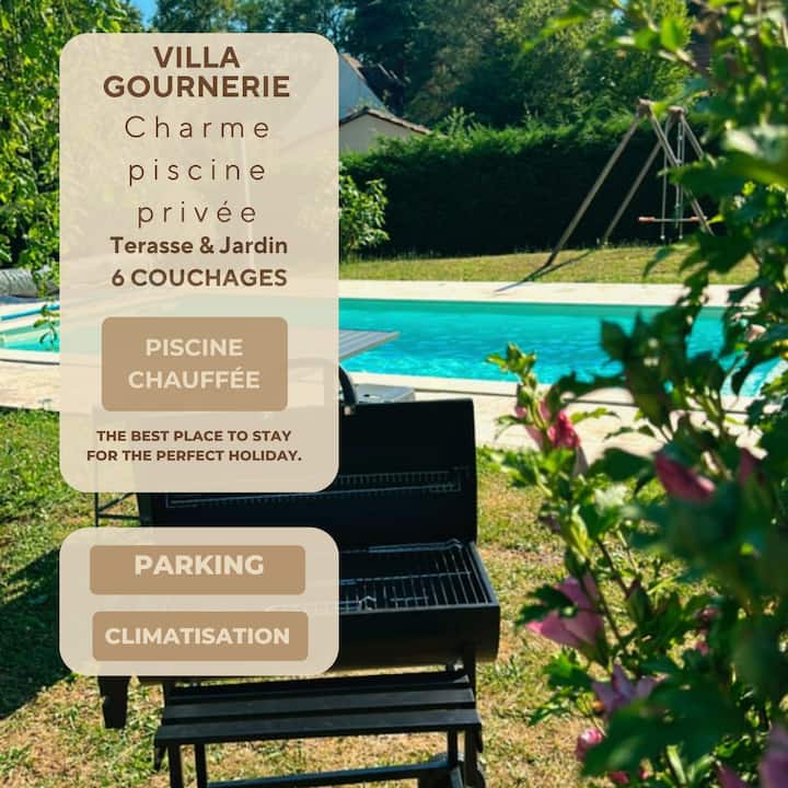 Villa Gournerie 3 bedrooms heated private pool