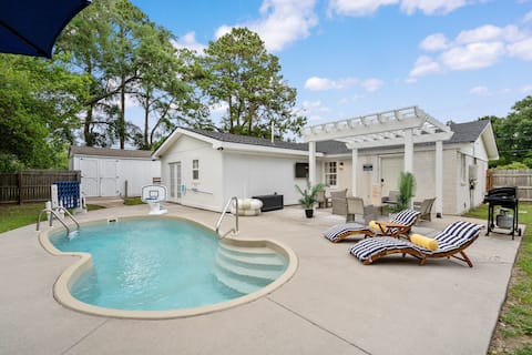 4BR|3BA|PoolFirePit|Gym|Game Rm|Near Parris Island