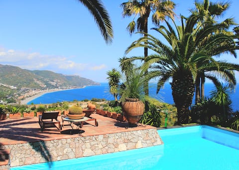 VILLA LOU Taormina Private Villa Sea View Pool