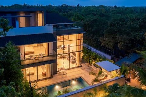 3BR Pool Villa+Bathtub+Ebike | SV at Casa Joe@Goa