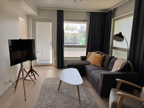 Top Airbnb: Peaceful two-bedroom apartment in the city center for 1–4 people, with a garage parking space in Oulu