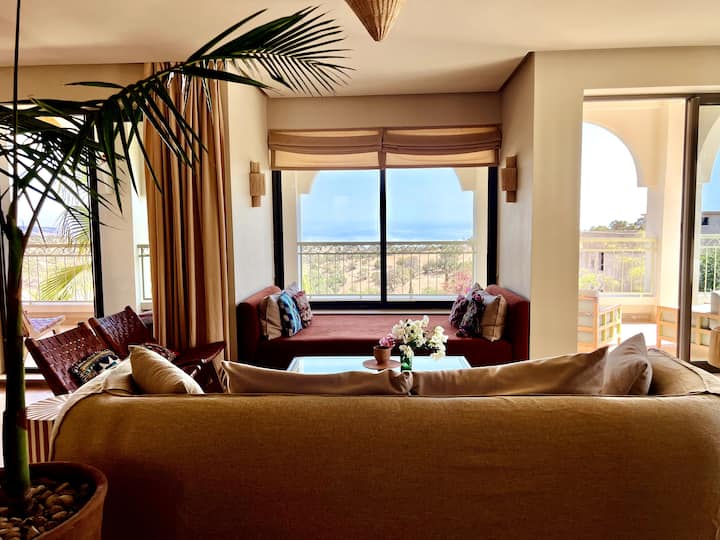5-bed Villa | Ocean Views, Pools & Daily Cleaning - Taghazout