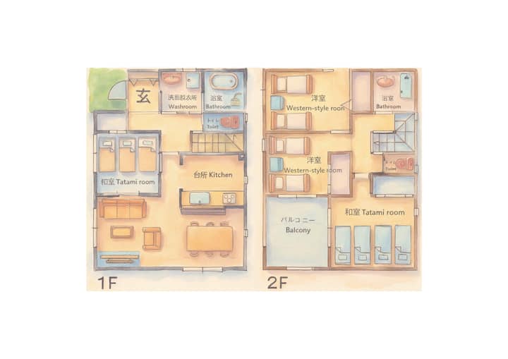 Countryside Retreat｜mountain View｜2ba｜family Group - 滋賀縣