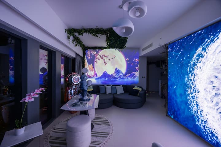 נוף לסלון בלילה