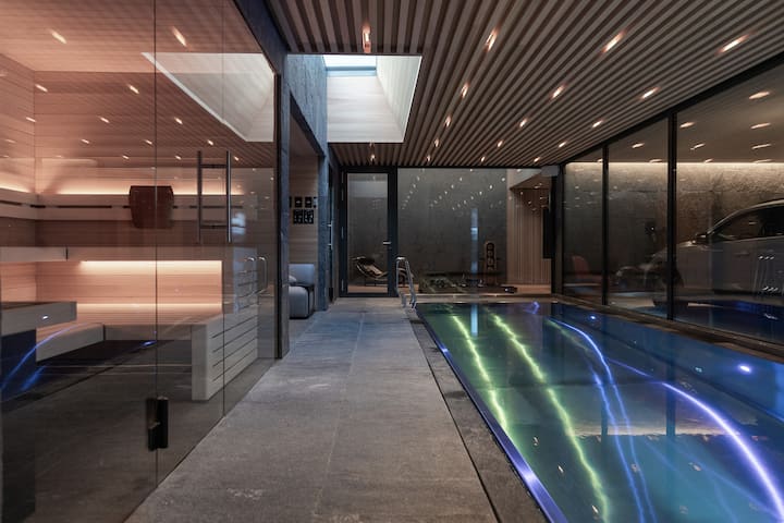 (Villa Volt) 4 Suites Pool Spa Gym - Silvaplana