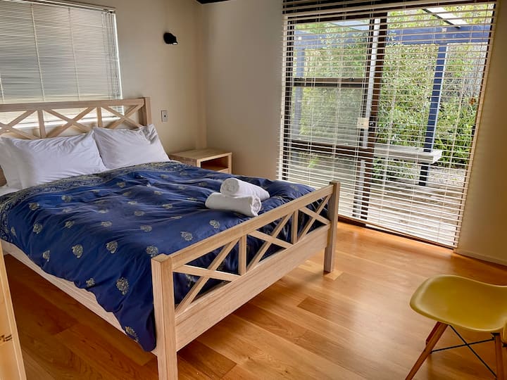 Third bedroom with Ranch Slider doors that open out on to the very sunny main deck.