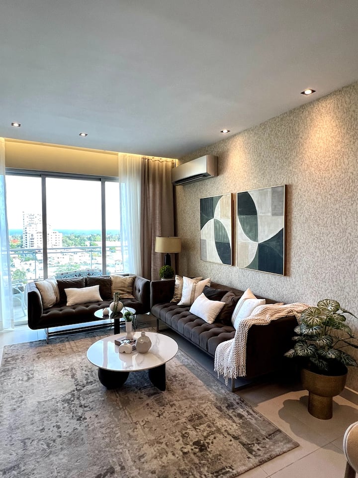 Bella Vista 2br Top Floor | Pool, Gym & Ocean View - Santo Domingo (Dominican Republic)