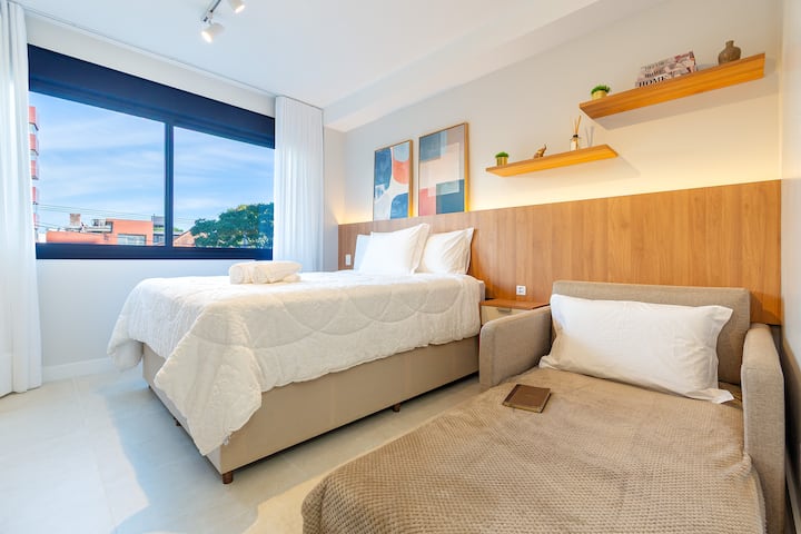 Luxo Moinhos | Piscina Rooftop Queenbed Coworking - Porto Alegre