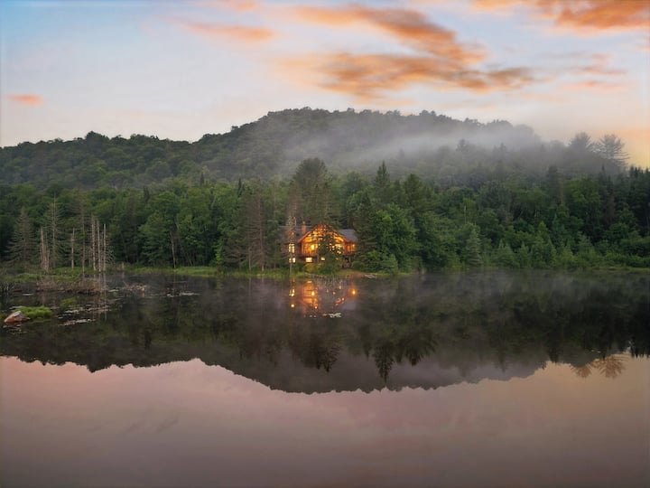 Mazama | Lac Privé | Spa | Sauna | 16p | Nature - Laurentides