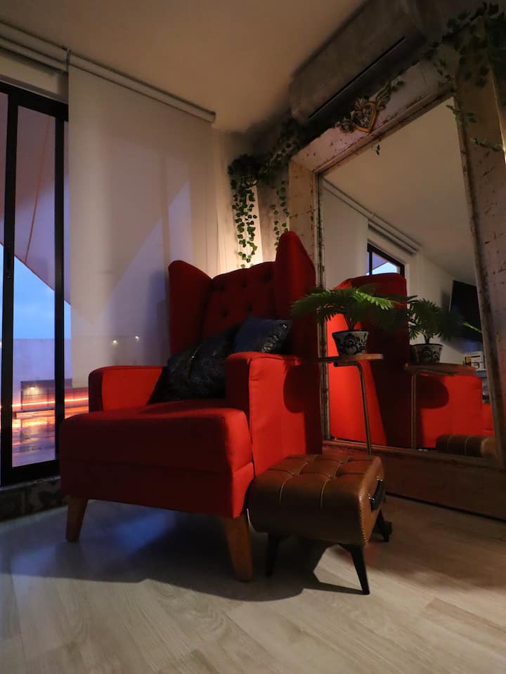 Stylish Apartment With P Rivate Terrace –“El Nogal - Mexico State