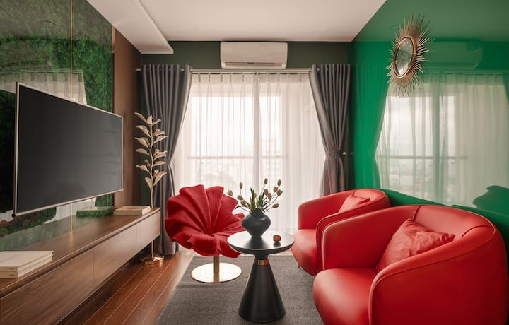 The Green House/2brs+3bed/rooftop Pool/gym/cinema - Vietnam