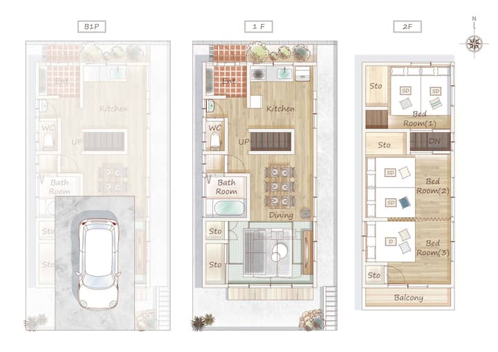 Tokyo Disney Area/65㎡/family/max13/8bed/parking - Funabashi