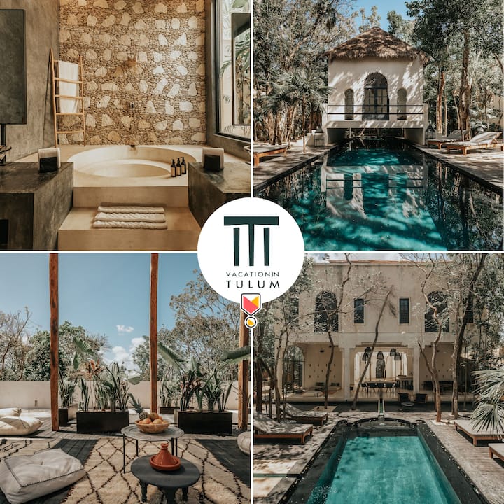 Rare 8br Mansion Moroccan Style W Hot Tubs | Pools - Tulum