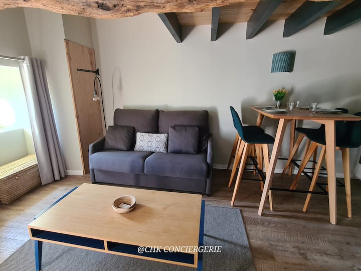 Mali udobni dnevni boravak s kaučem na razvlačenje za 2 osobe