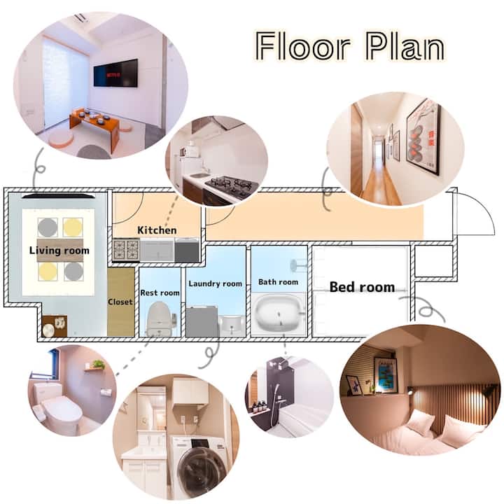 Shinjuku 3m | 2 Beds 2 Futons | 25㎡ | Best For 3p - 신주쿠구