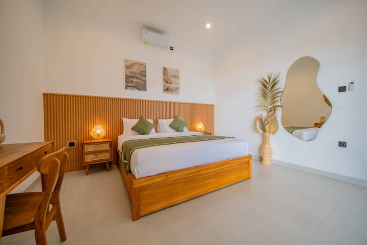 Cozy bedroom – perfect for restful nights in Canggu.