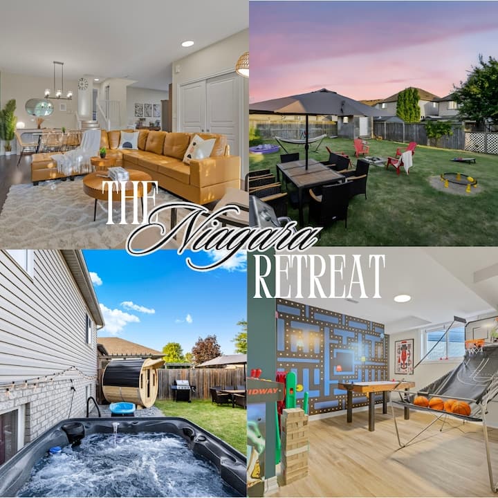 Niagara Retreat w/ Hot Tub Sauna and Game Room
