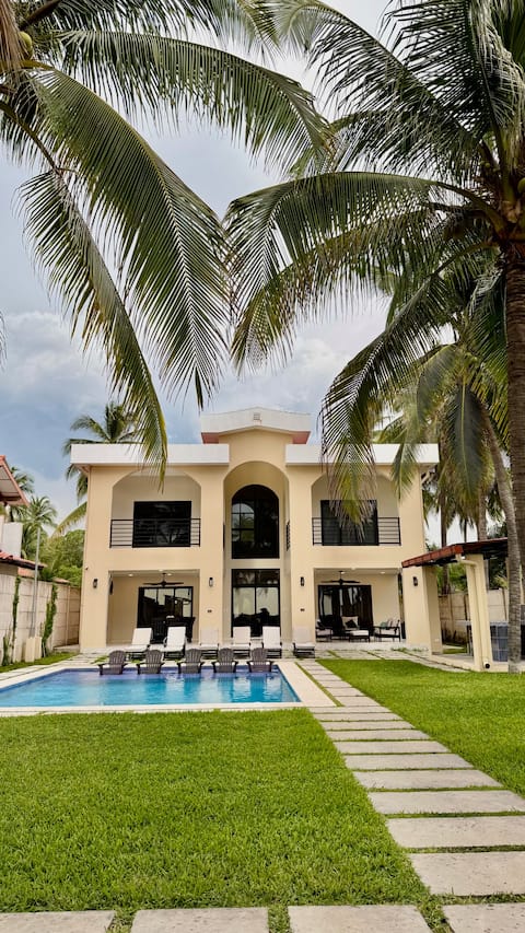 New Custom home on Private beach