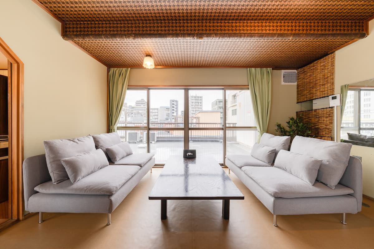 Living room with Skytree view