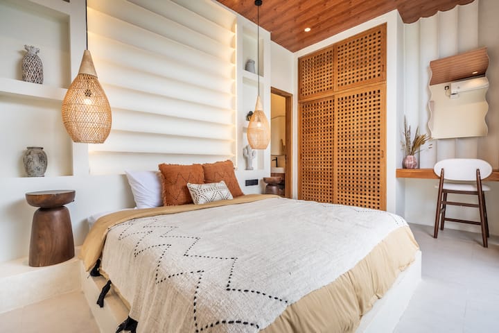 Oceana East bedroom one with king bed