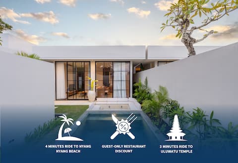 Bright Private Pool Villa for Uluwatu Comfy Stays