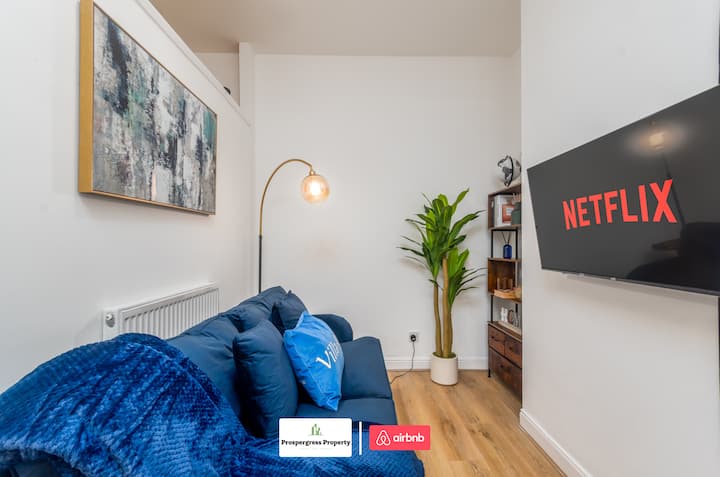 Салон во Prospergress Property Short Lets & сместување со дополнителни услуги 				