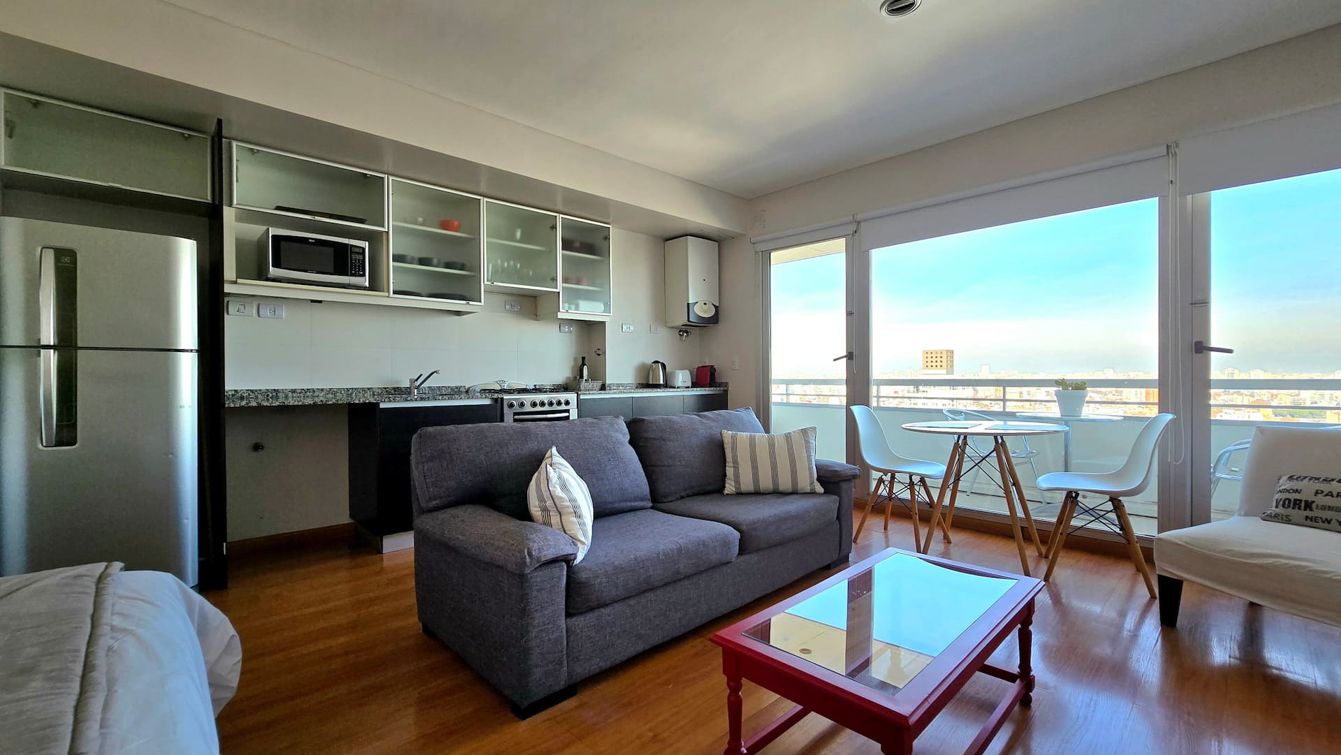 Studio no 22º andar em Palermo Soho com varanda e vista da cidade